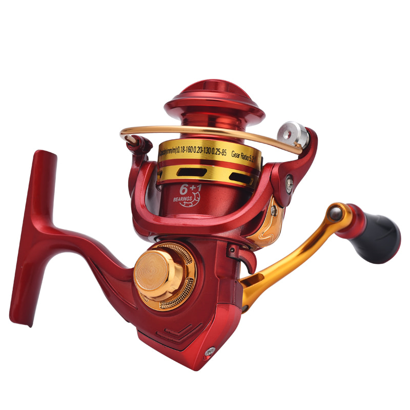 Full Metal CNC Sekrup-in menangani laut dalam air asin Umpan Casting gulungan Es Roda Pancing gulungan pancing berputar gulungan mini